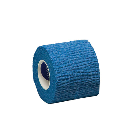 Medi-Rip Cohesive Bandage, Self-Adherent, Blue, Cotton, NonSterile, 3" x 5 yd - 25330000-Box - LL Medico