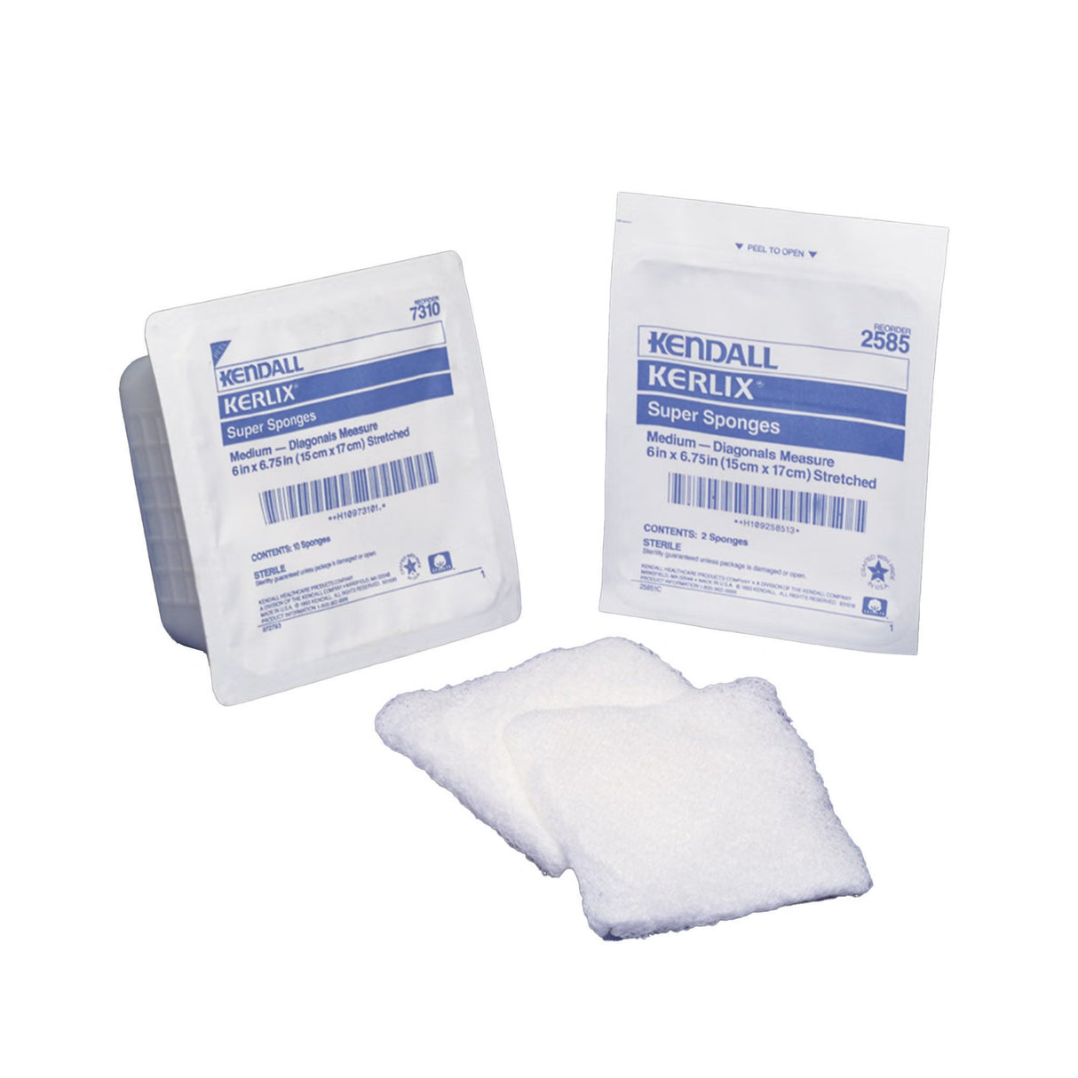 Cardinal Health Kerlix Sterile USP Type VII Fluff Dressing, 6 x 6-3/4 Inch, 12-Ply
