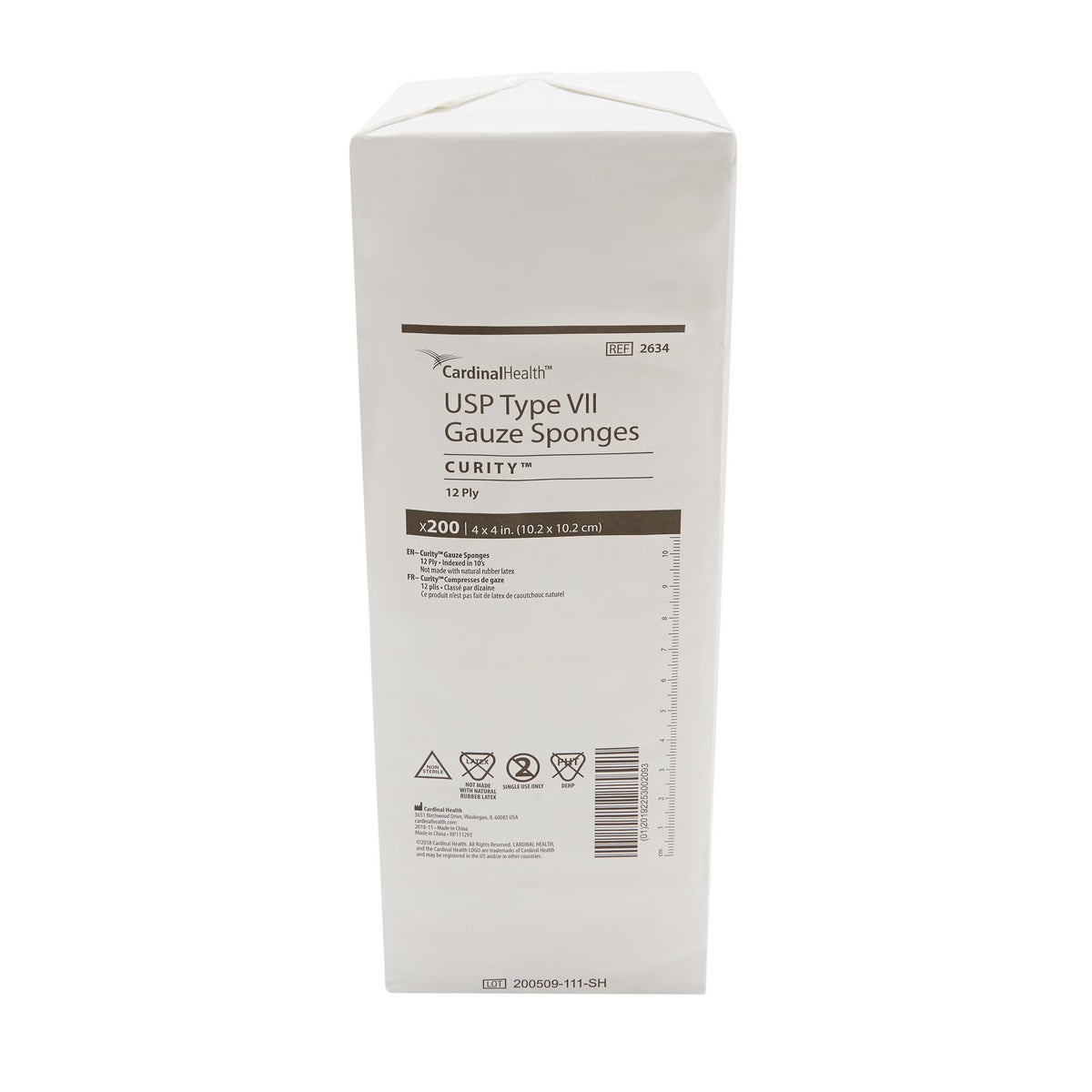 Cardinal Health Curity USP Type VII Gauze Sponge, 4 x 4 Inch, 12-Ply