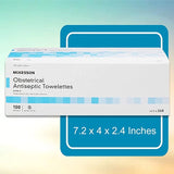 McKesson Obstetrical Antiseptic Towelettes, Sterile, 100 Count Box