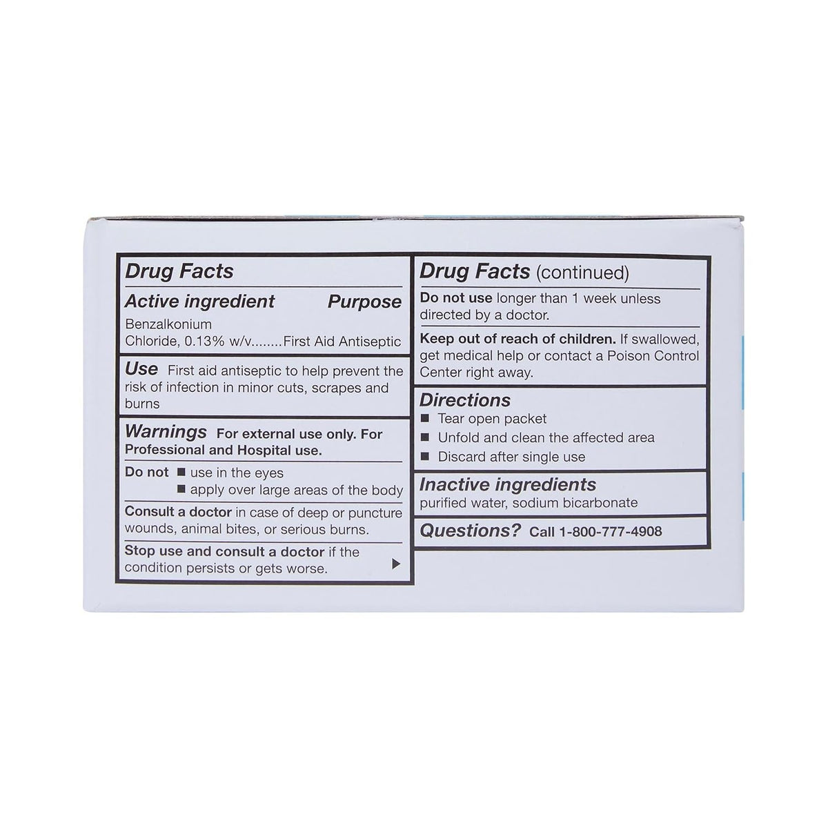 McKesson Benzalkonium Chloride Antiseptic Towelettes, Unscented