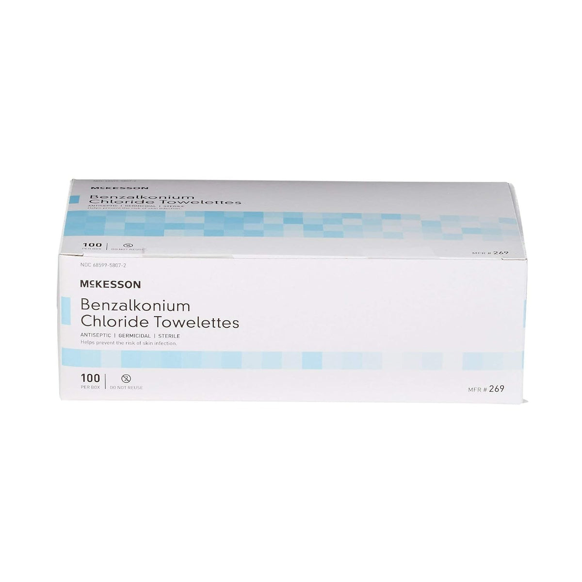 McKesson Benzalkonium Chloride Antiseptic Towelettes, Unscented