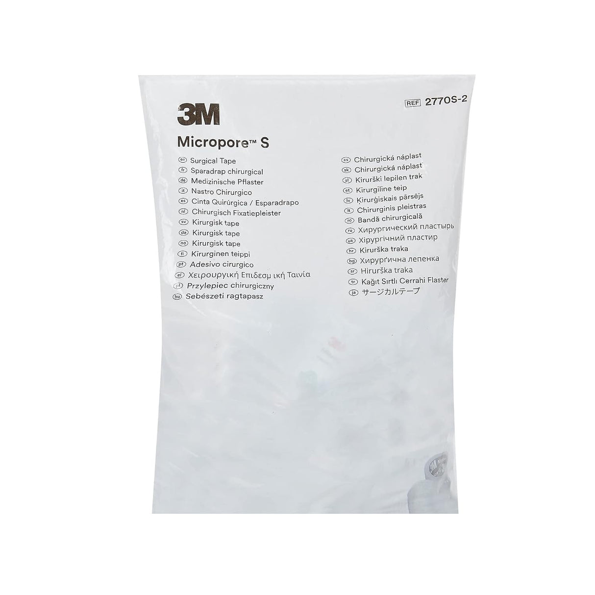 3M Micropore S Silicone Medical Tape, 2 Inch x 1-1/2 Yard, Blue