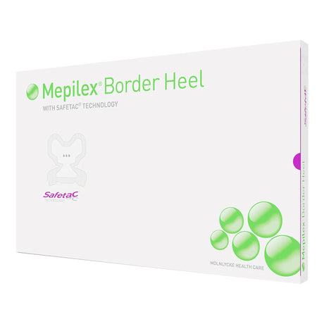 Molnlycke Mepilex Border Heel Foam Dressing, 8-3/5 x 9 Inch