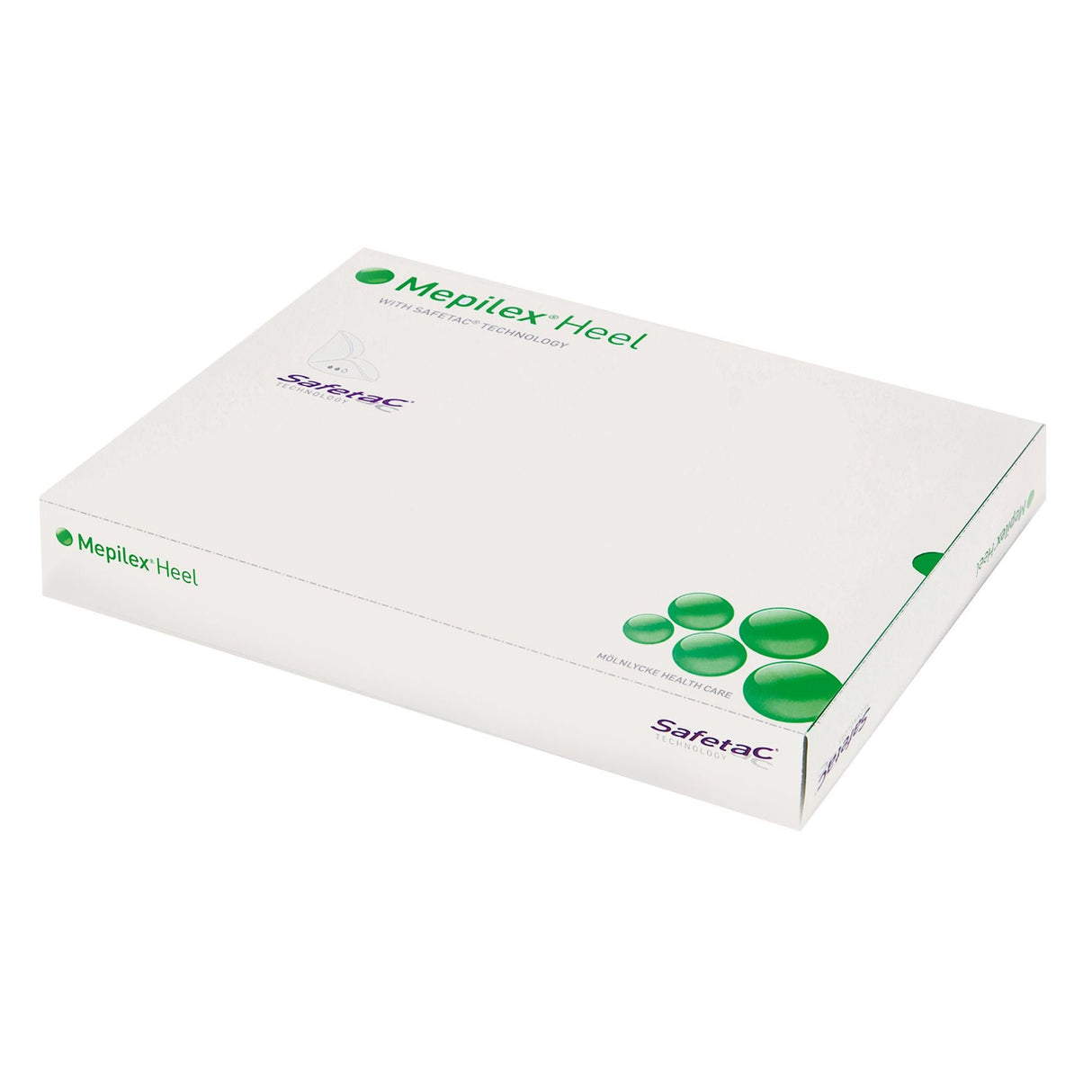 Molnlycke Mepilex Heel Conformable Foam Dressing for Wounds on Heels, 13 x 20 cm
