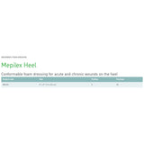 Molnlycke Mepilex Heel Conformable Foam Dressing for Wounds on Heels, 13 x 20 cm