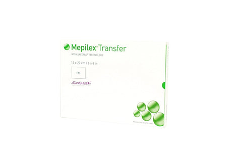 Molnlycke Mepilex Transfer Thin Foam Dressing, 6 x 8 Inch