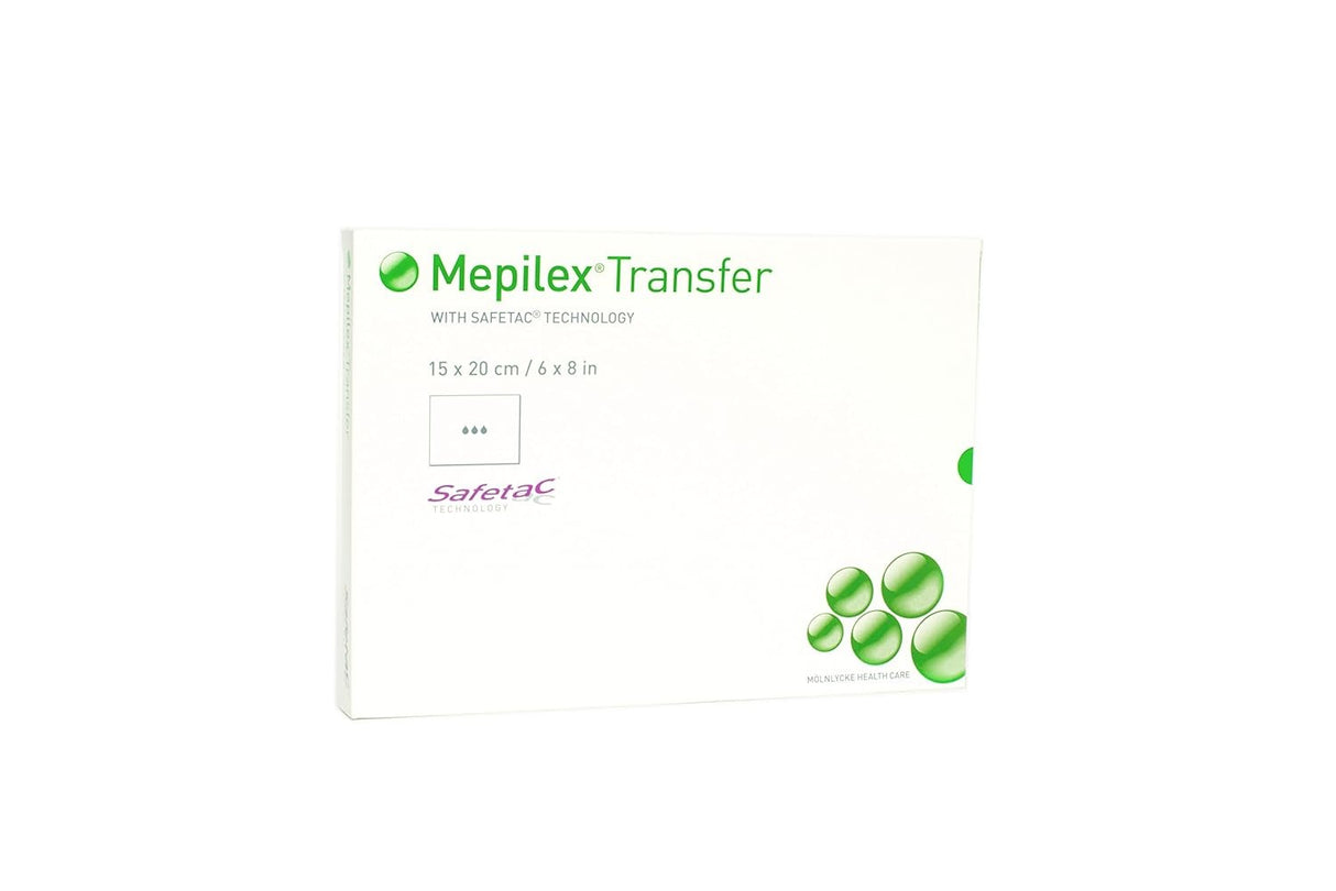 Molnlycke Mepilex Transfer Thin Foam Dressing, 6 x 8 Inch