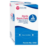 dynarex Sterile Gauze Sponge, 2 x 2 Inch, 12-Ply