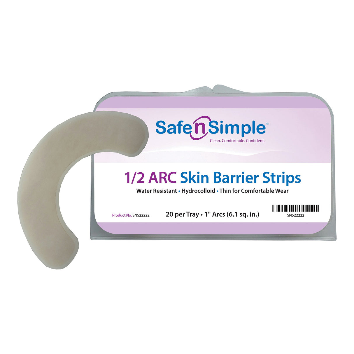 Safe N Simple Skin Barrier Arc - SNS22222-Case - LL Medico