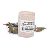 ETD Trauma Pressure Dressing with Wrap, C-Clasp Closure, 4" x 70", Tan/White, Elastic/Cotton, Sterile, Standard Compression - 30-0031-Single - LL Medico