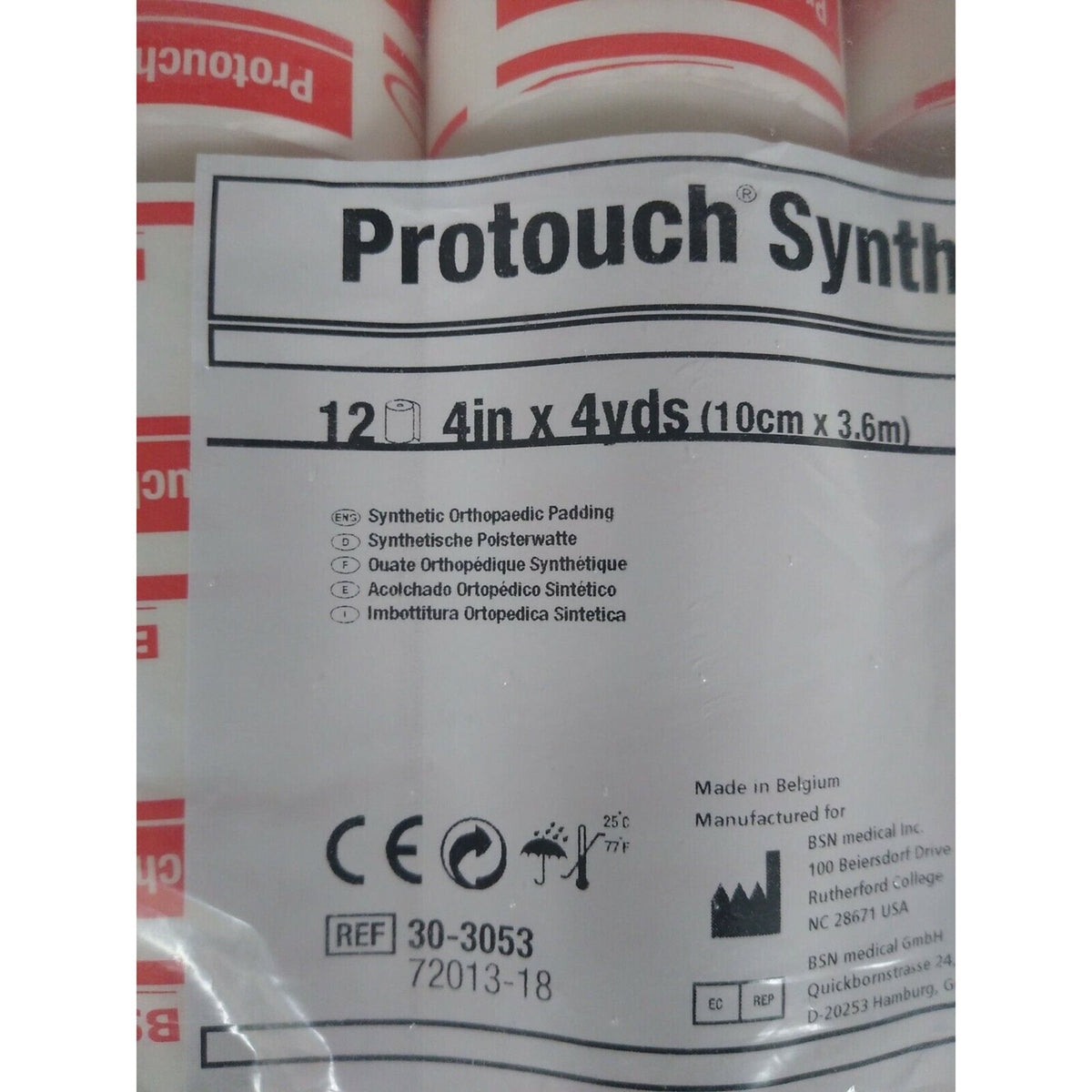 Protouch Synthetic Undercast Cast Padding, White, Synthetic, NonSterile - LL Medico