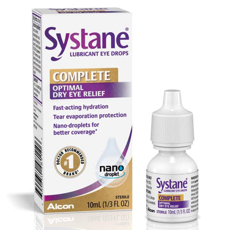 Systane Complete Lubricant Eye Drops, 0.6%, 10 mL - 30065048110 - LL Medico