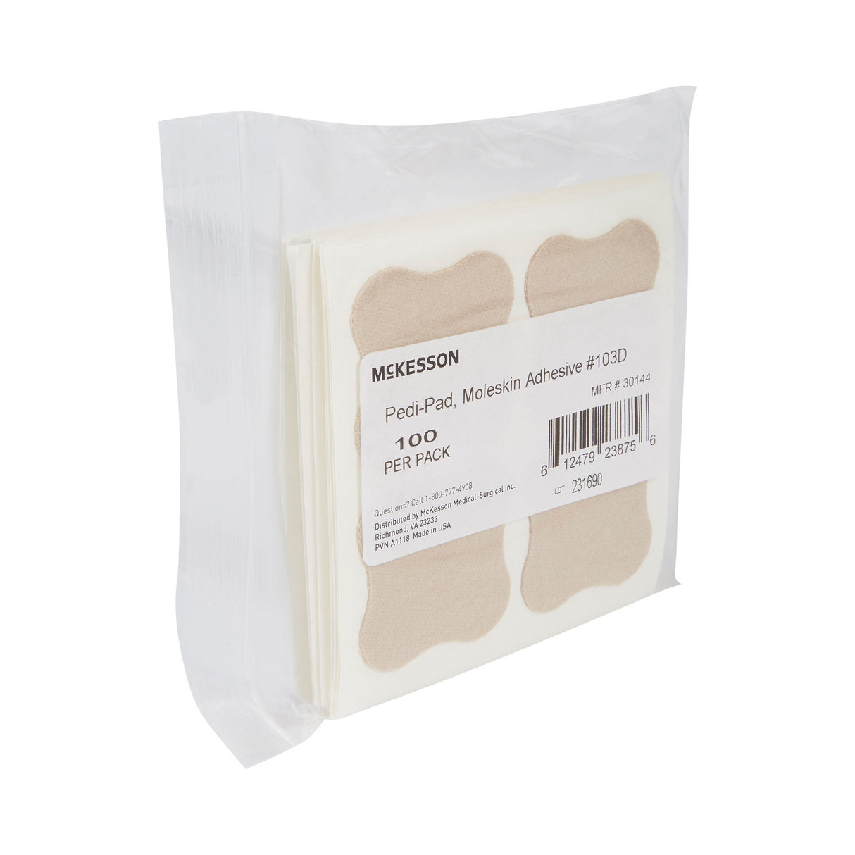 McKesson Pedi-Pad Beige Protective Pad, Size 103-D