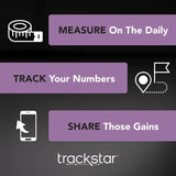 Trackstar Wide-Platform Digital Floor Scale, 550 lb Capacity