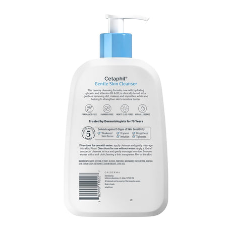 Cetaphil Gentle Skin Cleanser Lotion, Unscented, 16 fl oz