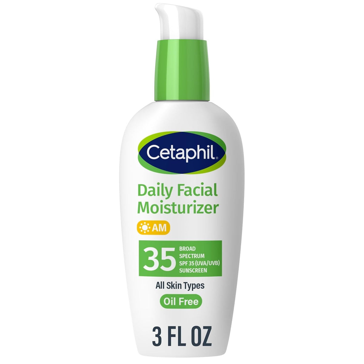 Cetaphil Daily Facial Moisturizer SPF 35 Lotion, Unscented, 3 fl oz