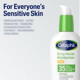 Cetaphil Daily Facial Moisturizer SPF 35 Lotion, Unscented, 3 fl oz