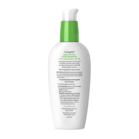 Cetaphil Daily Facial Moisturizer SPF 35 Lotion, Unscented, 3 fl oz