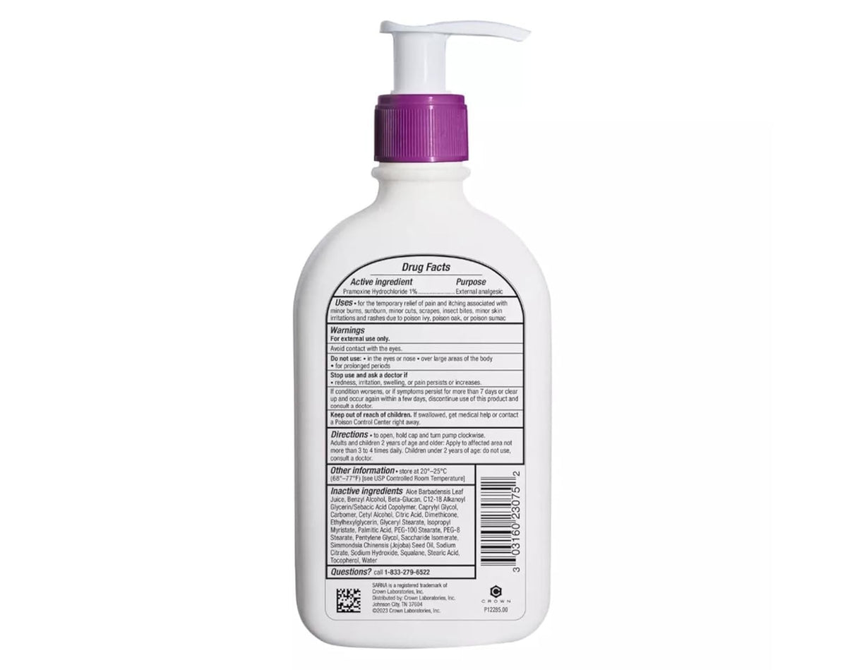 Sarna Sensitive Anti-Itch Lotion, Unscented, 7.5 fl oz