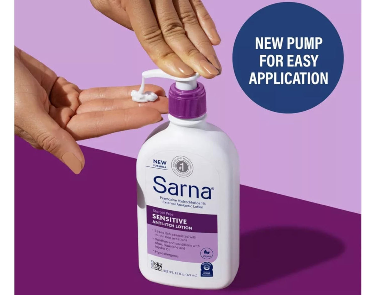 Sarna Sensitive Anti-Itch Lotion, Unscented, 7.5 fl oz