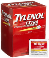 Tylenol Extra Strength Caplets, 500 mg, Acetaminophen, Unit-Dose Packets - 304491000 - LL Medico