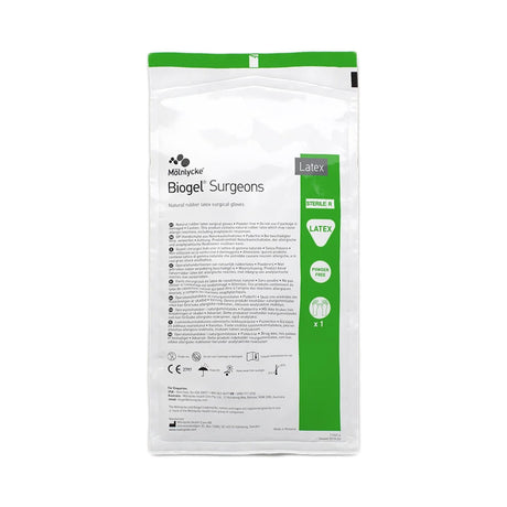 Molnlycke Biogel Surgeons Latex Surgical Gloves, Sterile Powder-Free