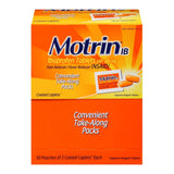 Motrin IB Ibuprofen Caplets, 200 mg, Pain Reliever - 304815200 - LL Medico