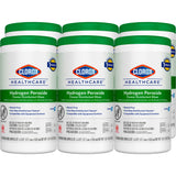 Clorox Healthcare Hydrogen Peroxide, Cleaner Disinfectant Wipes, Premoistened, Surface Disinfectant Cleaner, Unscented, Non-Sterile, 6.75 x 5.75" - 30825 - LL Medico