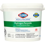 Clorox Healthcare Hydrogen Peroxide Cleaner Disinfectant Wipes, Premoistened, Surface Disinfectant Cleaner, Unscented, Nonsterile, 11 x 12" - 30826 - LL Medico