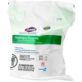 Clorox Healthcare Hydrogen Peroxide Cleaner Disinfectant Wipes, Premoistened, Surface Disinfectant Cleaner, 11" x 12", Unscented, Non-Sterile - 30827 - LL Medico