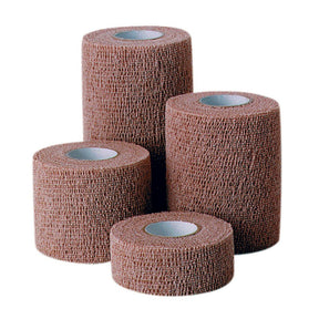 CoFlex Cohesive Bandage, Self-Adherent Closure, Tan, Latex, Nonsterile - LL Medico
