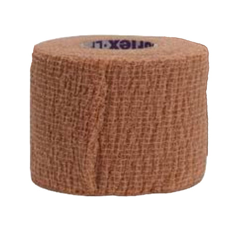 CoFlex Cohesive Bandage, Self-Adherent Closure, Tan, Latex, Nonsterile - LL Medico