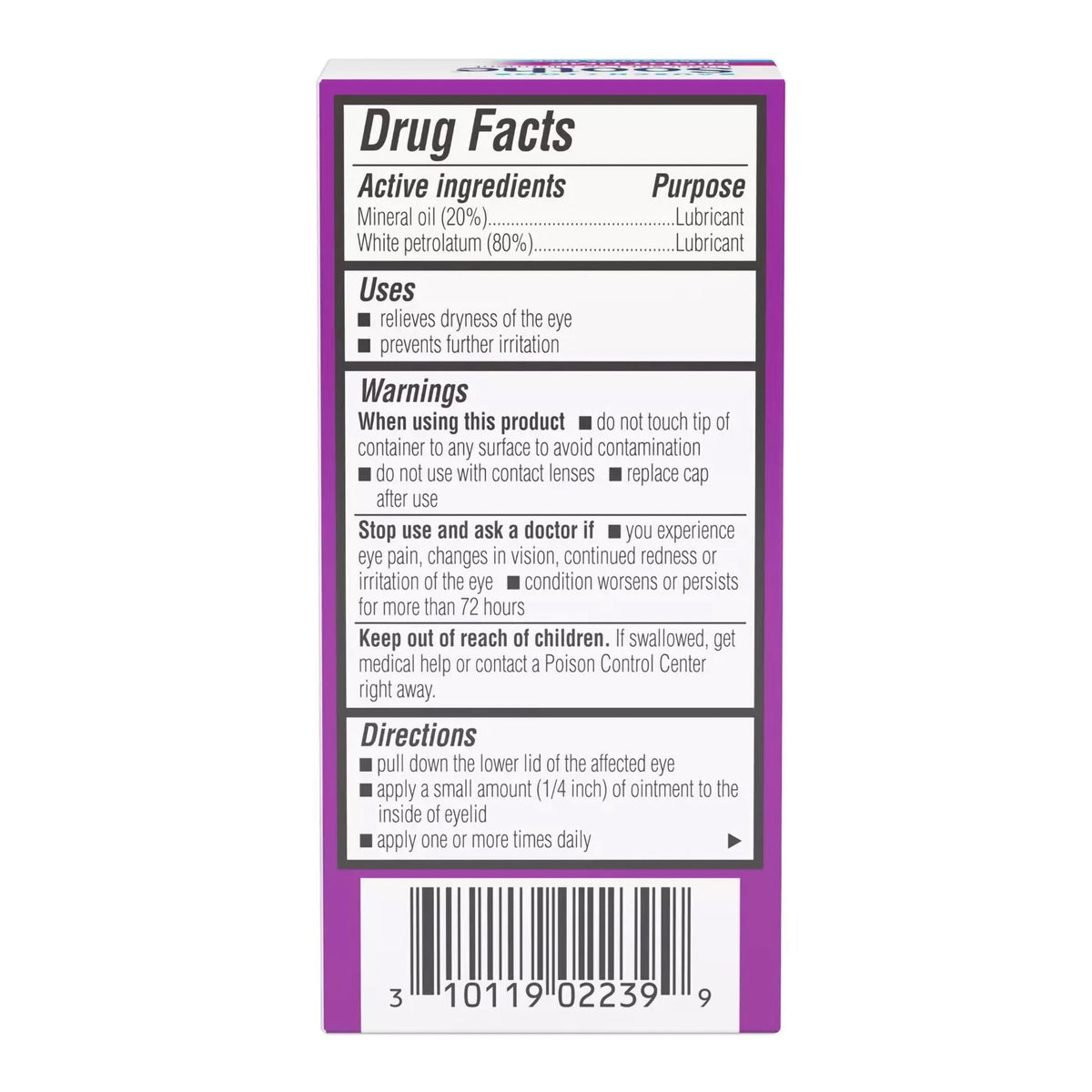 Bausch + Lomb Soothe Nighttime Lubricant Eye Ointment, Dry Eye Therapy, 3.5 g - 31011902239 - LL Medico