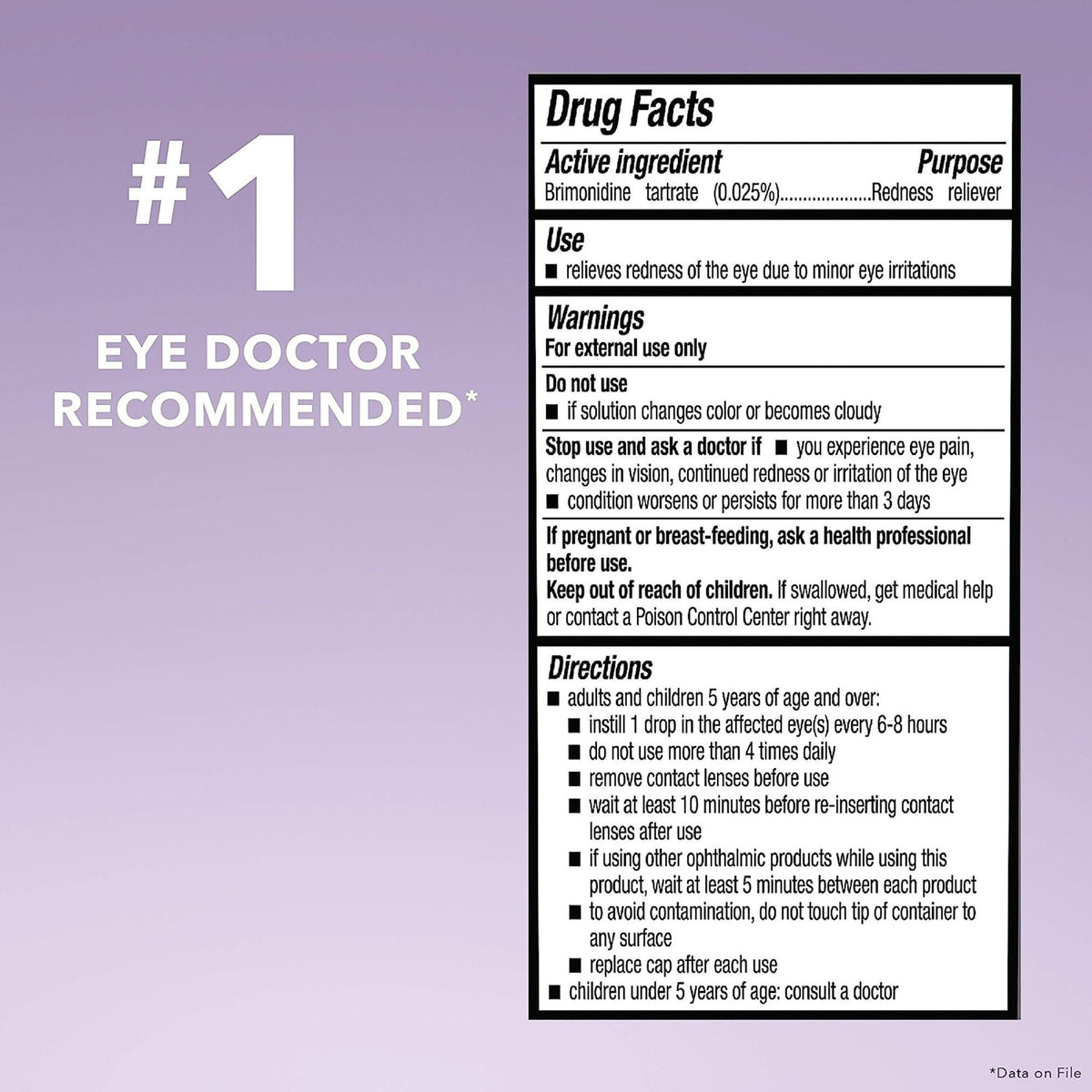 Bausch + Lomb Lumify Redness Reliever Eye Drops, 0.25 fl oz - 31011953725 - LL Medico