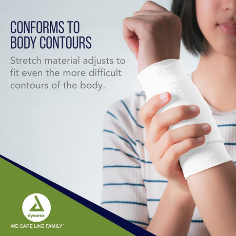 dynarex Conforming Bandage, 4 Inch x 4.1 Yard