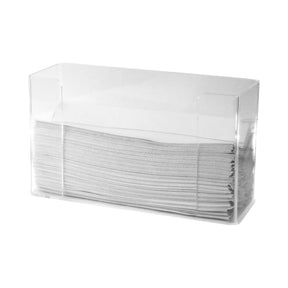 McKesson Paper Towel Dispenser, Wall Mount Multifold, 4 x 6.5 x 10.5", Clear, Plastic - 3107 - LL Medico