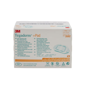3M Tegaderm +Pad Transparent Film Dressing with Non-Adherent Pad — 2" x 2.75"