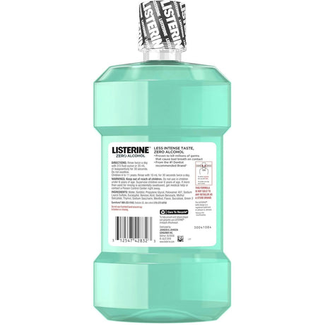 Listerine Cool Mint Zero Alcohol Mouthwash, 500 mL