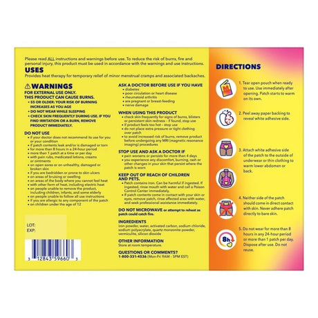 Midol Heat Vibes Patch, Menstrual Pain Relief