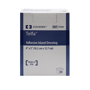Cardinal Health Telfa Island Dressing, Rectangle Sterile — 4" x 5"