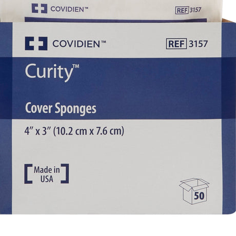 Cardinal Health Curity Sterile Nonwoven Sponge, 3 x 4 Inch, 4-Ply