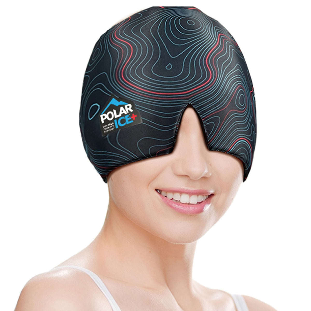 Polar Ice Hot/Cold Relief Cap with Flexible Gel Lining, Gray, One Size Fits Most - 31610 - LL Medico
