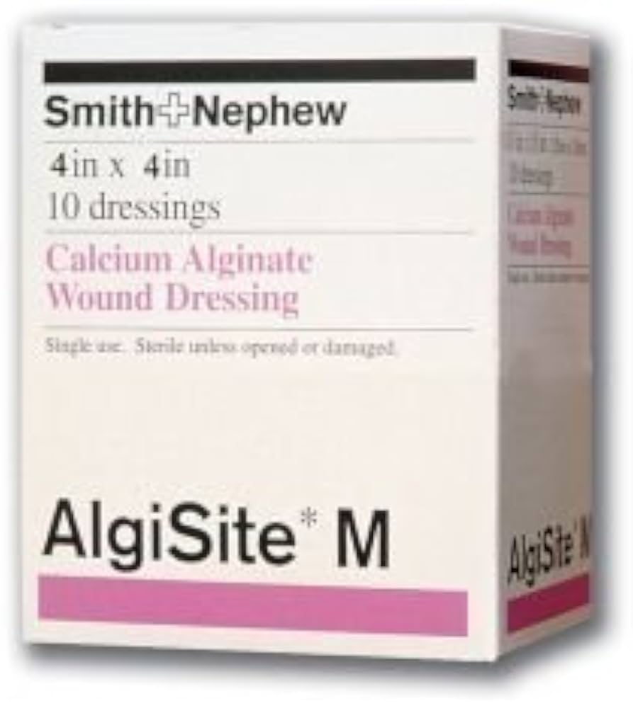 AlgiSite M Alginate Dressing, 4 x 4 Inch
