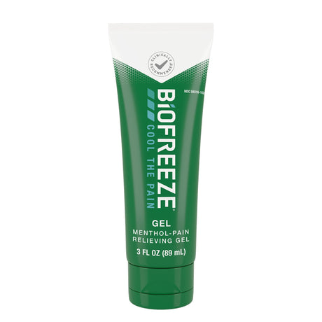Biofreeze Menthol Pain Relief Gel, 5% Menthol, Colorless, 3 oz Tube