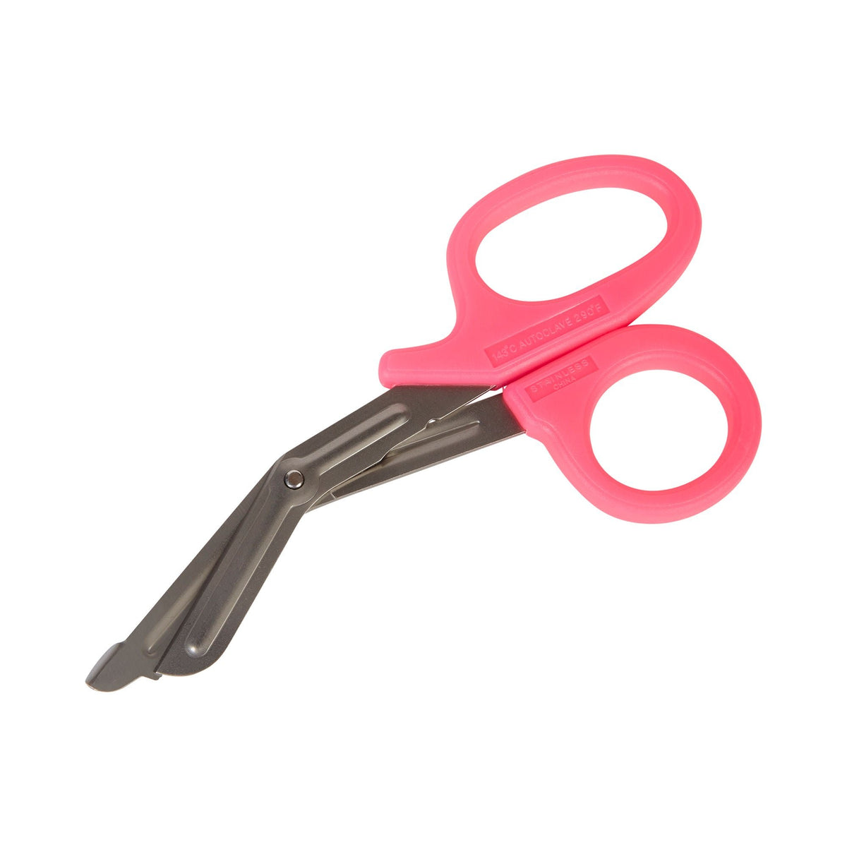 McKesson Medicut Trauma Shears, Pink, 7.25" Length, Stainless Steel, NonSterile, Finger Ring Handle, Blunt Tip - 320NPMM - LL Medico