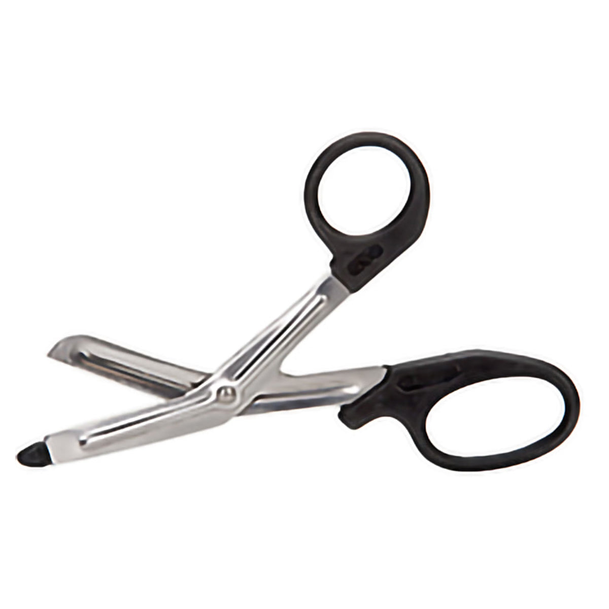 McKesson Medicut Trauma Shears, Black, 5.5" Length, Stainless Steel, Finger Ring Handle, Blunt Tip - 321BKMM - LL Medico