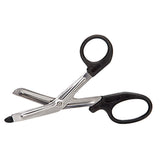 McKesson Medicut Trauma Shears, Black, 5.5" Length, Stainless Steel, Finger Ring Handle, Blunt Tip - 321BKMM - LL Medico