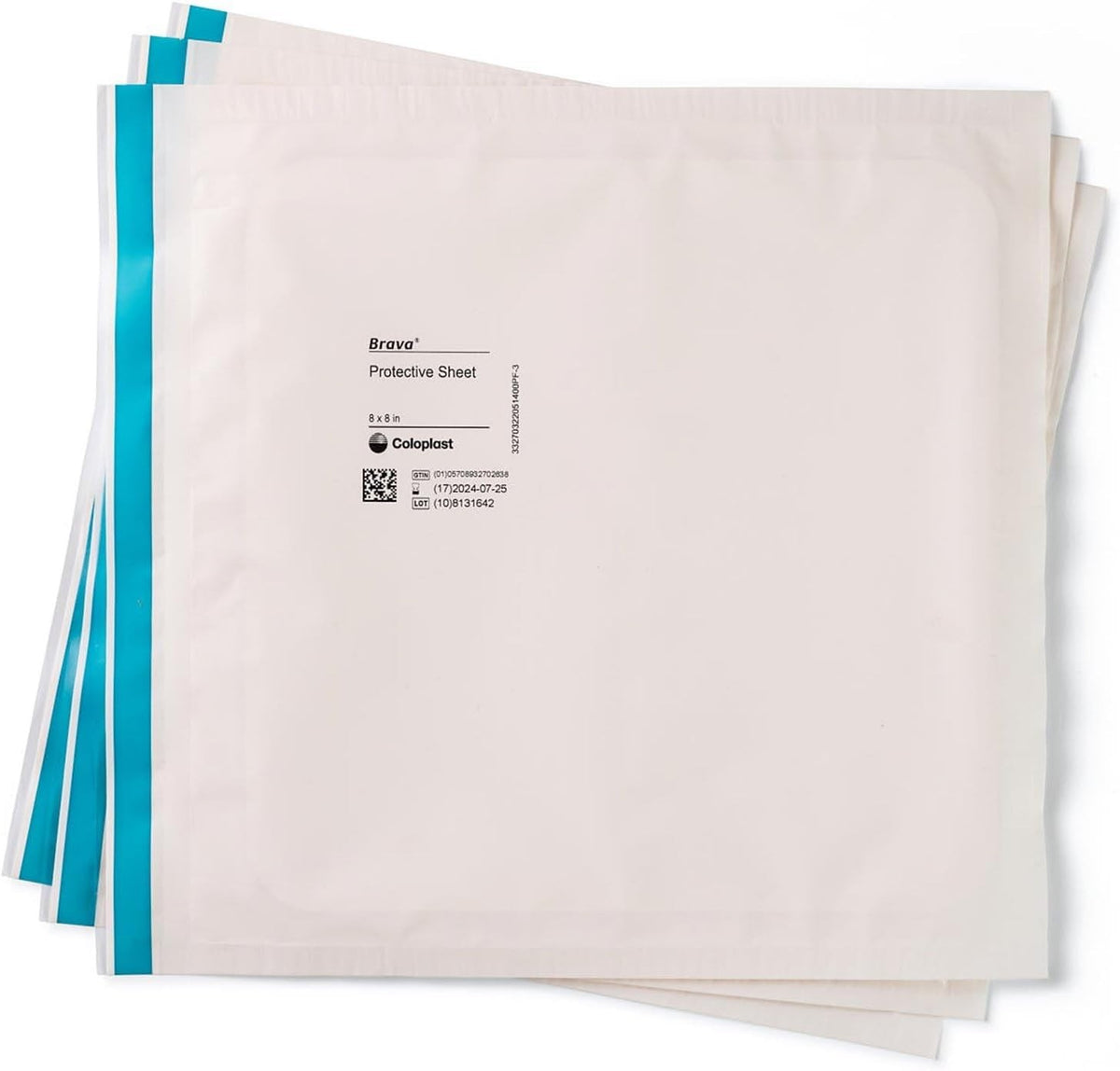 Coloplast Brava Stoma Skin Protective Sheets, 8 x 8 Inch