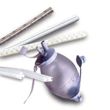 S-Vac Wound Drain, Round Hubless with Trocar, 4 Channel, Sterile, White, Silicone - 322227-Single - LL Medico